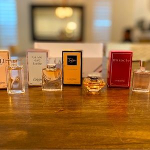 La víe est Belle, IDIÔLE, Trésor, Miracle perfume Travel size